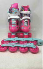 Load image into Gallery viewer, Roller Derby Kids 17122 Pink Unicorn 2-In-1 Roller And Inline Skates Size 3-6
