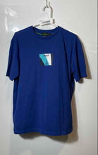Load image into Gallery viewer, Hugo Boss Mens Blue Stretch Short Sleeve Crew Neck Graphic T-Shirt Size S

