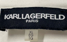 Load image into Gallery viewer, Karl Lagerfeld Womens White Graphic Print Short Sleeve Round Neck T-Shirt Sz XL
