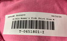 Load image into Gallery viewer, U.S. Polo Assn. Womens Pink Spread Collar Short Sleeve Polo Shirt Size Medium
