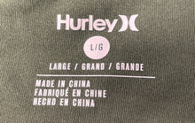 Load image into Gallery viewer, Hurley Mens Green Long Sleeve Crew Neck Collarless Pullover T-Shirt Size Large
