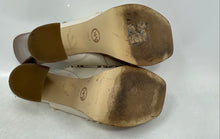 Load image into Gallery viewer, Michael Kors Womens Jagger Cream Leather Studded Block Platform Sandals Sz 8.5M
