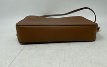 Load image into Gallery viewer, Michael Kors Womens Jet Set Brown Gold Chain Strap Zip Top Crossbody Handbag

