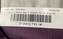 Load image into Gallery viewer, Calvin Klein Mens Purple Long Sleeve Body Fit Non-Iron Button-Up Shirt Size XL
