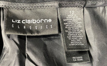 Load image into Gallery viewer, Liz Claiborne Womens Black Pleated Front Wide-Leg Dress Pants Size 12 With Tag

