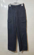 Load image into Gallery viewer, Zara Womens Gray Flat Front Pockets Stretch Straight Leg Cargo Pants Size 0
