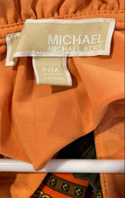 Load image into Gallery viewer, Michael Kors Womens Orange Paisley Print Sleeveless Ruffle Trim Blouse Top Sz M
