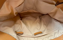 Load image into Gallery viewer, Kate Spade Womens Tessa Beige Brown Canvas Leather Trim Double Handle Tote Bag
