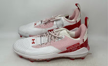 Load image into Gallery viewer, Under Armour Mens Bryce Harper 7 Elite 3025585-600 White Red Baseball Cleats 14
