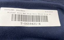 Load image into Gallery viewer, Michael Kors Mens Blue Cotton Short Sleeve Regular Fit Polo Shirt Size XL
