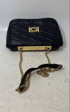 Load image into Gallery viewer, Bebe Womens Abigail Black Quilted Faux Leather Chain Strap Crossbody Handbag
