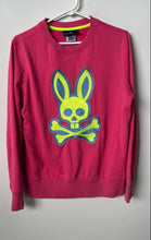 Load image into Gallery viewer, Psycho Bunny Womens Pink Cotton Embroidered Logo Pullover Sweatshirt Size XS
