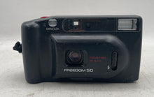 Load image into Gallery viewer, Minolta Freedom-50 Black Point-&amp;-Shoot 35mm Film Camera Not tested
