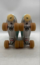 Load image into Gallery viewer, Rio Roller Unisex Script Teal Coral Lace-Up Roller Skates Size UK 5 EUR 38
