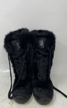 Load image into Gallery viewer, Coach Womens Jennie Black Monogram Round Toe Lace-Up Snow Boots Size 6 1/2 B
