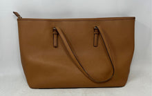 Load image into Gallery viewer, Michael Kors Womens Jet Set Travel Brown Leather Double Handle Zip Top Tote Bag
