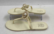 Load image into Gallery viewer, Authentic Tory Burch Womens Melody Jelly Ivory Slip-On Thong Sandals Size 6
