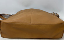 Load image into Gallery viewer, Tahari Womens Brown Leather Inner Pockets Travel Shoulder Handbag
