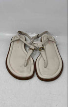 Load image into Gallery viewer, Coach Womens Jessica White Leather Flat Thong Sandals Size 8.5B
