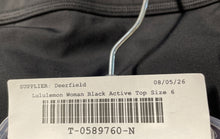 Load image into Gallery viewer, Lululemon Womens Black V-Neck Stretch Crossback Activewear Sports Bra Size 6
