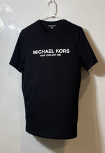Load image into Gallery viewer, Michael Kors Womens Black Crew Neck Short Sleeve Pullover T-Shirt Size XS
