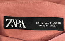 Load image into Gallery viewer, Zara Womens Pink Flared Ruffle Hem Side Button Mini Skirt Size Small
