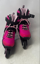 Load image into Gallery viewer, Rollerblade Kids Microblade G Pink Black Lace-Up Adjustable Inline Skates Sz 5-8
