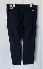 Load image into Gallery viewer, RGSTR Mens Black Zipped Pockets Stretch Drawstring Cargo Pants Size 3X
