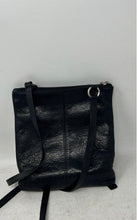 Load image into Gallery viewer, Fossil Womens Black Pebbled Leather Pockets Double Handle Crossbody Bag
