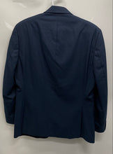 Load image into Gallery viewer, Calvin Klein Mens Blue Long Sleeve Single-Breasted Two Button Blazer No Size
