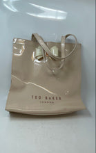 Load image into Gallery viewer, Ted Baker Womens Alacon Light Pink Plain Bow Glossy Finish Shopper Tote Bag
