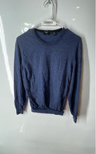 Load image into Gallery viewer, Hugo Boss Mens Blue Long Sleeve Slim Fit Pullover Sweater Size Large
