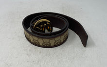 Load image into Gallery viewer, Michael Kors Womens Brown Signature Print Adjustable Strap Dress Belt Size Small
