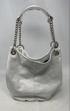 Load image into Gallery viewer, Prune Womens White Animal Print Link Chain Strap Inner Pockets Hobo Bag

