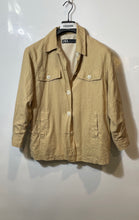 Load image into Gallery viewer, Zara Womens Brown Long Sleeve Button Front Collared Shirt Jacket Size Small
