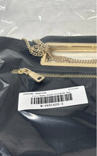 Load image into Gallery viewer, INC International Concepts Womens Black Studded Fringe Chain Strap Crossbody Bag
