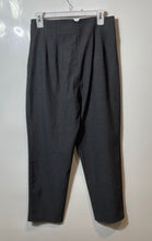 Load image into Gallery viewer, Zara Womens Gray Slash Pockets High-Rise Straight Leg Ankle Pants Size Large
