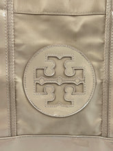 Load image into Gallery viewer, Authentic Tory Burch Womens Beige Coated Twill Mini Tote Purse Worn Stained
