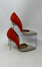 Load image into Gallery viewer, Kurt Geiger Womens London The Bond White Black Orange D'Orsay Heels Size 37
