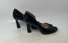 Load image into Gallery viewer, Naturalizer Womens Black Patent Leather Peep Toe High D'Orsay Heels Size 9.5

