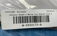 Load image into Gallery viewer, Jackson Kids White Round Toe Lace-Up Winter Ice Skates Size 3
