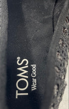 Load image into Gallery viewer, Toms Womens Black Sequin Round Toe Casual Slip-On Ballet Flats Size 10

