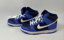 Load image into Gallery viewer, Nike Boys Dunk High DD2314-400 Blue White Lace-Up Mid Top Sneakers Shoes Size 7Y
