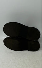 Load image into Gallery viewer, Zara Womens Black Leather Round Toe Rhinestone Ankle Chelsea Boots Size EU 34
