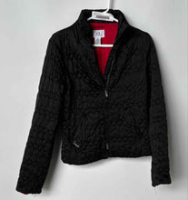 Load image into Gallery viewer, Armani Exchange Womens Black Long Sleeve Full-Zip Quilted Jacket Size Small
