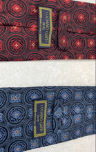 Load image into Gallery viewer, Luciano Gatti Mens Blue Red Printed Adjustable Pointed Ties 2 Pieces Units

