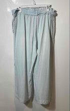 Load image into Gallery viewer, Chelsea &amp; Theodore Womens Light Blue Pockets Elastic Waist Trouser Pants Size L
