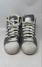 Load image into Gallery viewer, Adidas Mens Pro Model Gray White Snakeskin Print Lace-Up Sneaker Shoes Size 11
