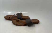 Load image into Gallery viewer, Michael Kors Womens Brown Leather Toe Ring Slip-On Thong Sandals Size 6
