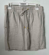 Load image into Gallery viewer, Company Ellen Tracy Womens Beige Linen Elastic Waist Drawstring Mini Skort Sz S
